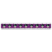 Batman Joker Symbol 12 Inch Standard and Metric Plastic Ruler