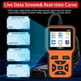 thumbnail image 6 of OBD2 Scanner Diagnostic Tool - Check Engine Light Code Scanner Tool with Reset, DTC, Data Stream, I/M Readiness, Car & Truck Scan Tool for All Vehicles Since 1996, escaner automotriz,Orange, 6 of 8