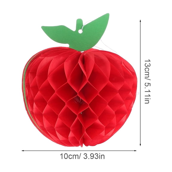 Hemobllo 10Pcs Red Honeycomb Paper Ornaments for Birthday Party Decoration and Elegant Wedding Adornments