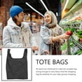 thumbnail image 1 of unbranded 20Ud Bolsas Plegables Para De Tela Oxford Y Fuerte Color Negro Para Uso Diario, 1 of 6