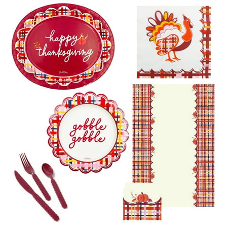 Packed Party "Extra Thankful" Thanksgiving Paper Partyware Bundle 8 PC