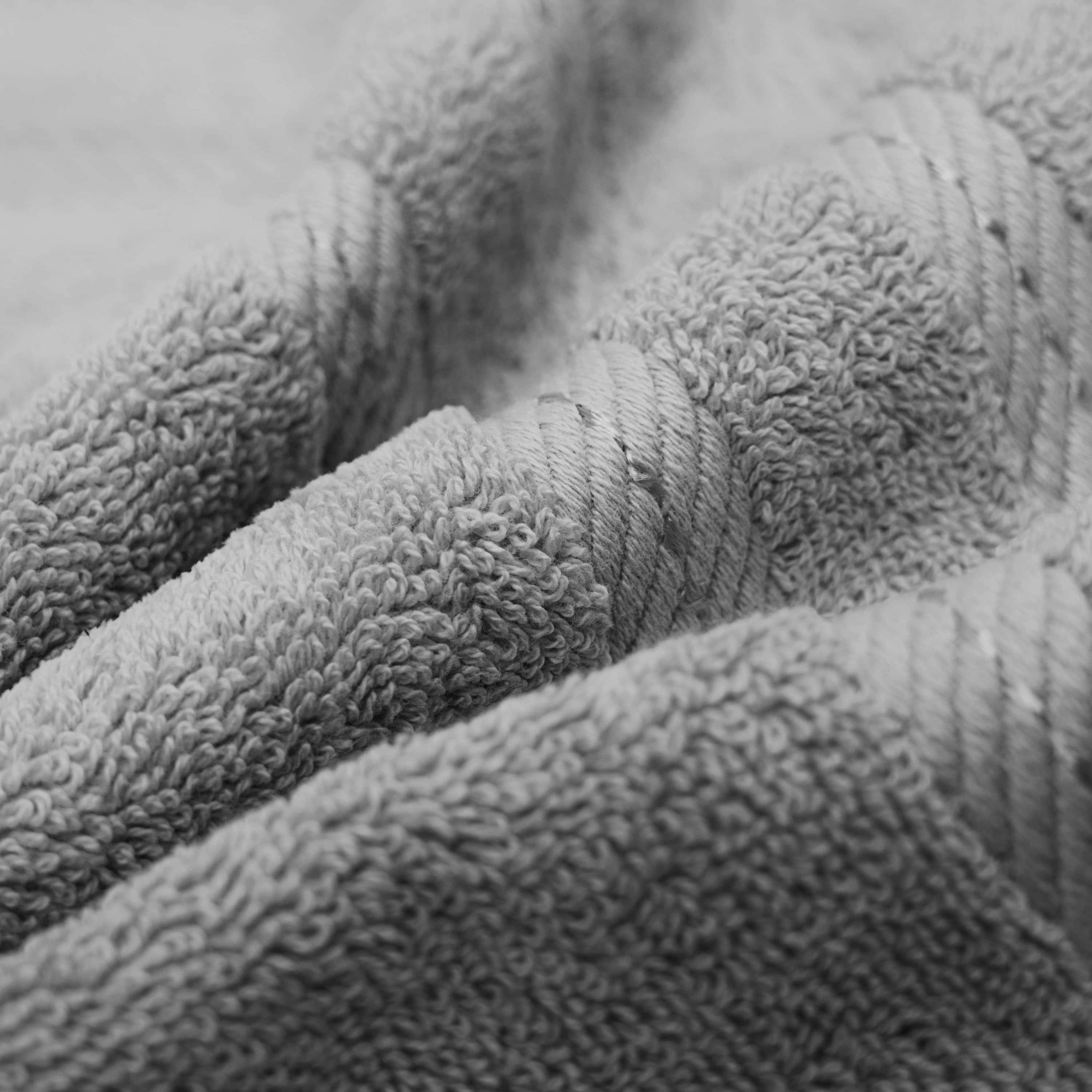 Virtu Hand Towel Sets For Bathroom 100% Ring Spun Cotton Luxury Hand Towel Set 4 Pc Highly Absorbent Towels, Dark Gray