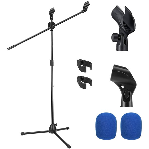 Microphone Mic Stand Tripod Boom Microphone Stand With 2 Non Slip Mic Clip Holders And 2 Foam Cover Collapsible And Adjustable Design Suitable For Shure Sm7b Sm58 Black Mms 3 Walmart Com Microphone Mic Stand Tripod Boom Microphone Stand With 2 Non Slip Mic Clip Holders And 2 Foam Cover Collapsible And Adjustable Design Suitable For Shure Sm7b Sm58 Black Mms 3 Walmart Com