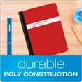thumbnail image 2 of xianyou-Poly Composition Notebook 4 Count(Pack of 1), Wide Ruled Paper, 9-3/4 x 7-1/2 Inches, 80 Sheets, Assorted Colors: Blue, Green, Purple, Red (64959), 2 of 4