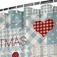 thumbnail image 3 of Shower Curtain for Bathroom Snowman Snowflake Silver Red Christmas Shower Curtains Durable Cool Bathroom Curtains Hooks Included,72x72Inch, 3 of 5