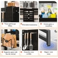 thumbnail image 4 of Escurridor de Trastes, sobre Fregadero, 3 Niveles Escurridor de Platos de Gran Capacidad con Puerta, Organizador Multifuncional para Platos sobre El Fregadero, Escurridor escurreplatos Grande, 4 of 4
