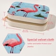 thumbnail image 5 of Flamingo Travel Organizer: Velvet Portable Necklace Organizer with Removable Compartment - Gift Jewelry Boxes and Jewelry Organizer, 5 of 7