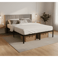 thumbnail image 6 of ACCVER King Size 14" Heavy Duty Metal Platform Bed Frame with Steel Slat Support, Ample Under-Bed Storage, No Box Spring Needed, 6 of 7