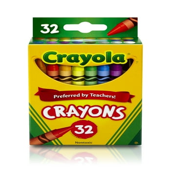 Crayola Classic Crayons, 32 Count, Assorted Colors, School & Art Supplies