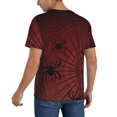thumbnail image 2 of Hirioo Spiders On A Web for Men's Baseball T-shirt Shirts Short Sleeve Casual Summer Button Stretch T Shirts,Size S-4XL-Large, 2 of 7