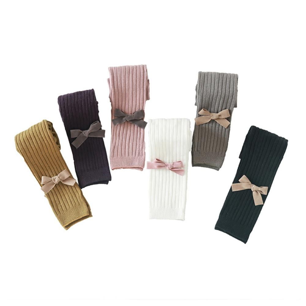 Girls Footless Cable Knit Tights 