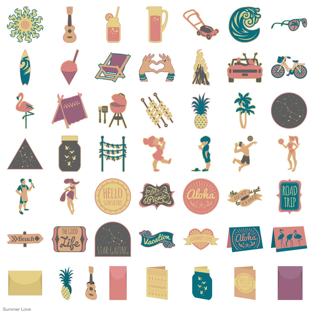 Cricut Cartridge Summer Love