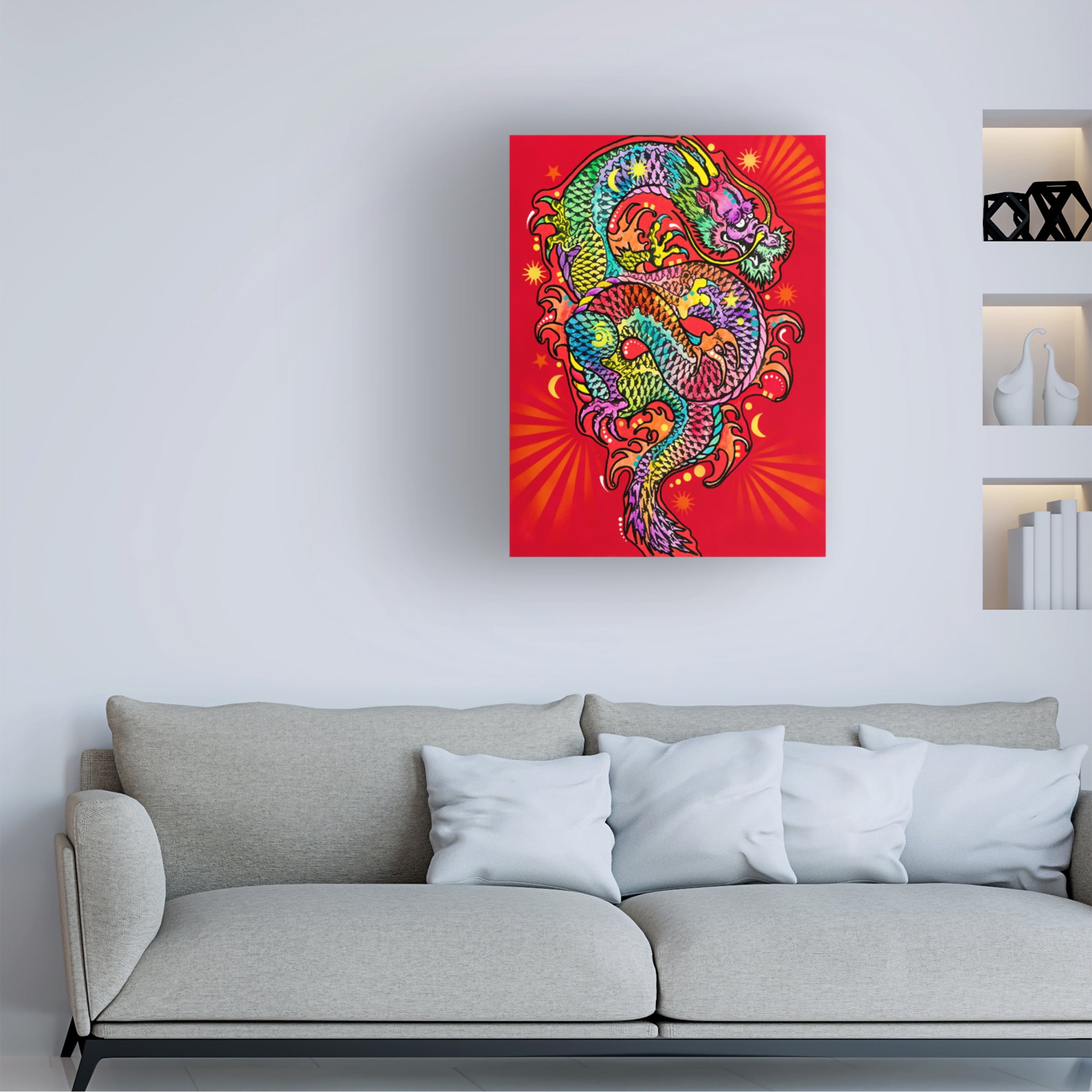 Trademark Fine Art 'Red Dragon' Canvas Art by Dean Russo