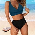 thumbnail image 2 of CONZONE Womens Period Tankini Sets 2 Peice Swimsuits for Women Menstrual Leakproof Swim Bottoms Solid Color Lightweight Summer Beach Bathing Suits, 2 of 7