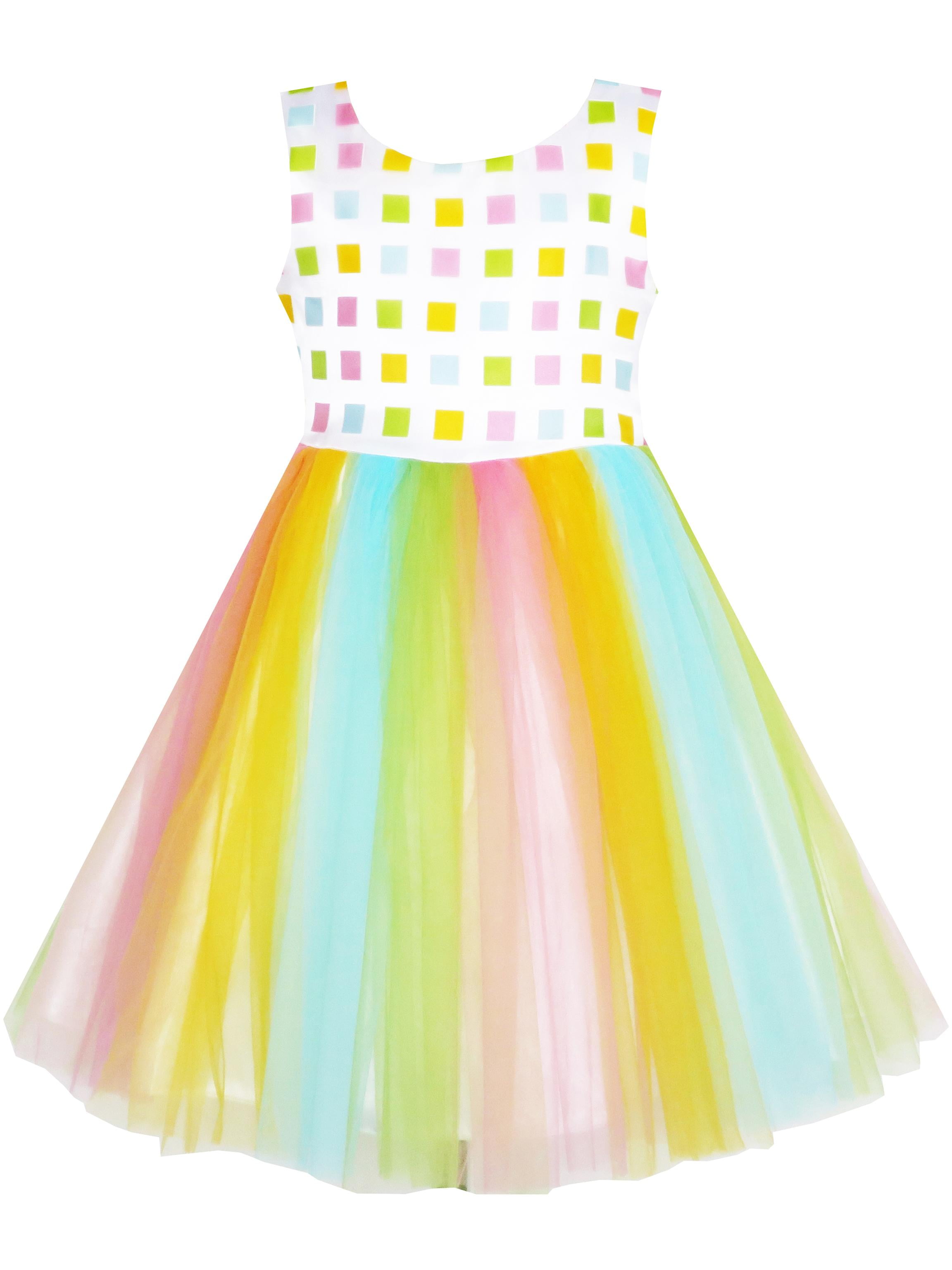 rainbow birthday dress