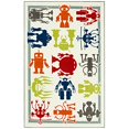 thumbnail image 3 of Mohawk Home Aurora Robot Army Kids Playroom Area Rug, 5x8, Cream/Multi, 3 of 6