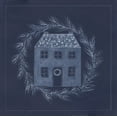 thumbnail image 2 of Shamp, Cindy 12x12 White Modern Wood Framed Museum Art Print Titled - Blue House, 2 of 4