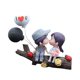 thumbnail image 2 of Adornos para salpicadero de coche, miniaturas, pareja encantadora, bonitos adornos para coche. Tenedor de árbol gris, 2 of 9