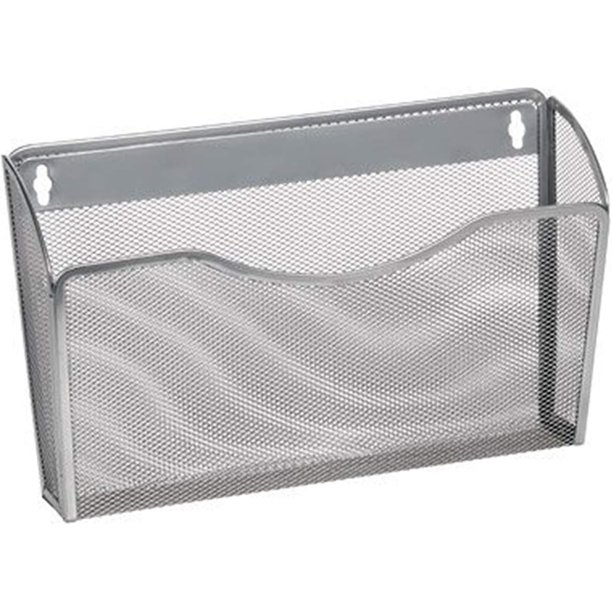 Organizador de archivador colgante de montaje en pared, colección de malla de oficina de un solo bolsillo, archivador de pared Vertical para escuela, hogar u oficina