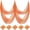 Orange, variant on SkyAuks 5 Pack Halloween Decorations, Kabnic Halloween Gauze - Black Creepy Cloth for Indoor & Outdoor Halloween Decor, Haunted Houses, Gardens, Front Doors & Spider Web Decorations, 30"W x 72"L