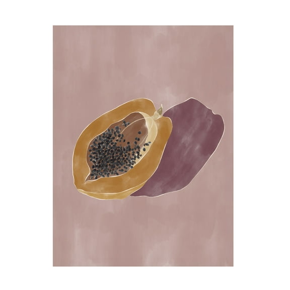 Trademark Fine Art Ivy Green Illustrations Papaya Canvas Wall Art