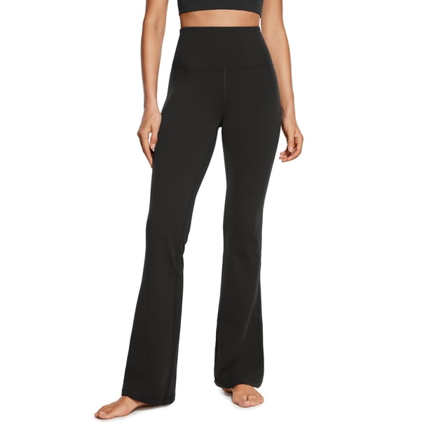 Pantalones CRZ YOGA Butterluxe tiro alto acampanados 85 cm negro M