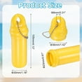 thumbnail image 2 of Floating Keychain, Float Key Ring Holder with Waterproof Container, Float Key Pendant for Boating, Fishing, Water Sports, Yellow, 2 of 6