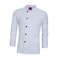 thumbnail image 2 of Bunblic Chef Coat Breathable Long Sleeve for Kitchen Work Uniform Food Service Hotel XL, 2 of 8