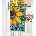 thumbnail image 6 of HGUAN Welcome Spring Summer Sunflower Decorative House Flag, Bee Garden Yard Outside Decorations, Farmhouse Outdoor Large Home Decor Double Sided, 6 of 8