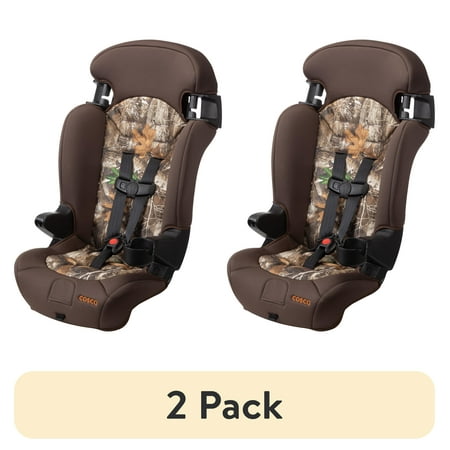 (2 pack) Cosco Kids Finale 2-in-1 Booster Car Seat, RealTree Edge, Toddler, Unisex
