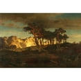 thumbnail image 2 of Joseph Brunner 14x11 Gold Ornate Wood Frame and Double Matted Museum Art Print Titled - Rotfohren (1867), 2 of 4