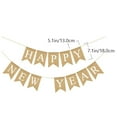 thumbnail image 4 of CIMAXIC Party 1Set New Year Hanging Flag Happy New Year Letters Banner Party Layout Prop,7.09"X5.12"X0.04", 4 of 4