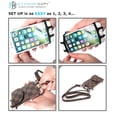 thumbnail image 5 of AccessoryHappy Brown Cell Phone Neck Strap Cross Body Holder with Phone Lanyard & Credit Card Holder for iPhone 6 6S 7 8 8 Plus Galaxy S7 Note 3 4 5, New, 1 Count, 1 Pack, 5 of 6