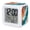 Teal, Burnt Sienna, Peach, Orange, variant on Blue Pink Ombre Digital Alarm Clock for Bedrooms, Smart LED Alarm Clock with 7 Color Changing Night Light, Abstract Art Clouds Artwork Silent Wake Up Clocks for Sleep Study Cooking 3.2"x3.2"