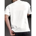 thumbnail image 2 of Leaf & Slogan Pattern Print Men's T-shirt, Graphic Tee Men's Summer Clothes, Men's Outfits, 2 of 8