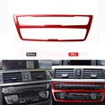 thumbnail image 1 of Red Carbon Fiber Middle CD Panel Trim for BMW 3 Series F30 2013-2019, 1 of 4