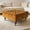 Yellow, variant on Afuera Living Dark Gray Chenille Square Storage Ottoman on Wheels