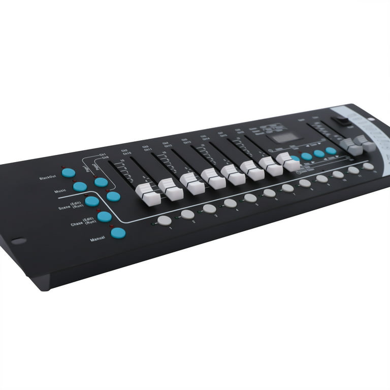 Miumaeov DMX Light Controller, 192ch DMX Lighting Console, Simple Lighting Board Controller for Stage Lights, DJ Light and KTV, Size: 50*14*6 cm/ 19.6