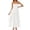 White, variant on Wdgfv Womens Summer Boho Strapless Maxi Dress 2026 Casual Sleeveless Off Shoulder Smocked Tiered Beach Long Sundress Black XL