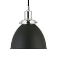 thumbnail image 6 of Evelyn&Zoe Madison 8" Wide Pendant with Metal shade in Blackened Bronze/Polished Nickel/Blackened Bronze, 6 of 10