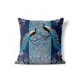 thumbnail image 5 of Enchanted Peacock Indoor/Outdoor Pillow in Indigo 28x28, 5 of 5