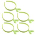 thumbnail image 5 of 5pcs Sprout Headbands Lightweight Non Slip Plant Hair Accessories for Women Party Cosplay Yoga Green Hairbands Easy to Wear for Various Hairstyles, 5 of 5
