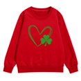 thumbnail image 4 of Otqutp Girls Boys Crewneck Sweatshirt Thin Pullover Long Sleeve Sweatshirts Kids St Patricks Day Casual Shirt Shamrock Print Tops, 4 of 8