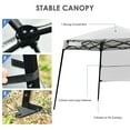 thumbnail image 5 of Gymax 7x7 FT Slant Leg Pop-up Canopy Tent Shelter Adjustable Portable Carry Bag White, 5 of 10