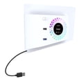 thumbnail image 2 of PS5 Slim Side-Mount RGB Cooling Fan with USB HUB - Smart Temperature Control, Illuminated Faceplate, 4-Port USB Expander for Disc & Digital Editions | PS5 Slim Accessories, 2 of 5