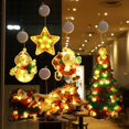 thumbnail image 4 of Santa Claus muñeco de nieve forma de alce ventosa para ventana suministros de vacaciones decoración Led decoración navideña luces navideñas, 4 of 4
