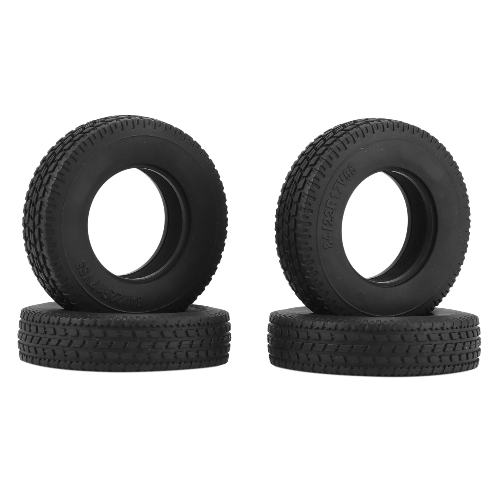 Wheel Rubber Tire Tyres Widen 22mm For 1/14 Tamiya RC Truck Trailer Tractor 