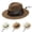 Beige, variant on CHUMUD Fashionable Adjustable Wide Brimmed Bucket Hat with Breathable Straw Braid for Men Summer Beach Sun Hat Outdoor