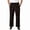 N22-Black, variant on JIKNTTR Mens Classic-Fit Pants Men's Baggy Chef Pants Printed Work Pants With Elastic Waist Work Pants Restaurant Kitchen Uniforms Business Slacks