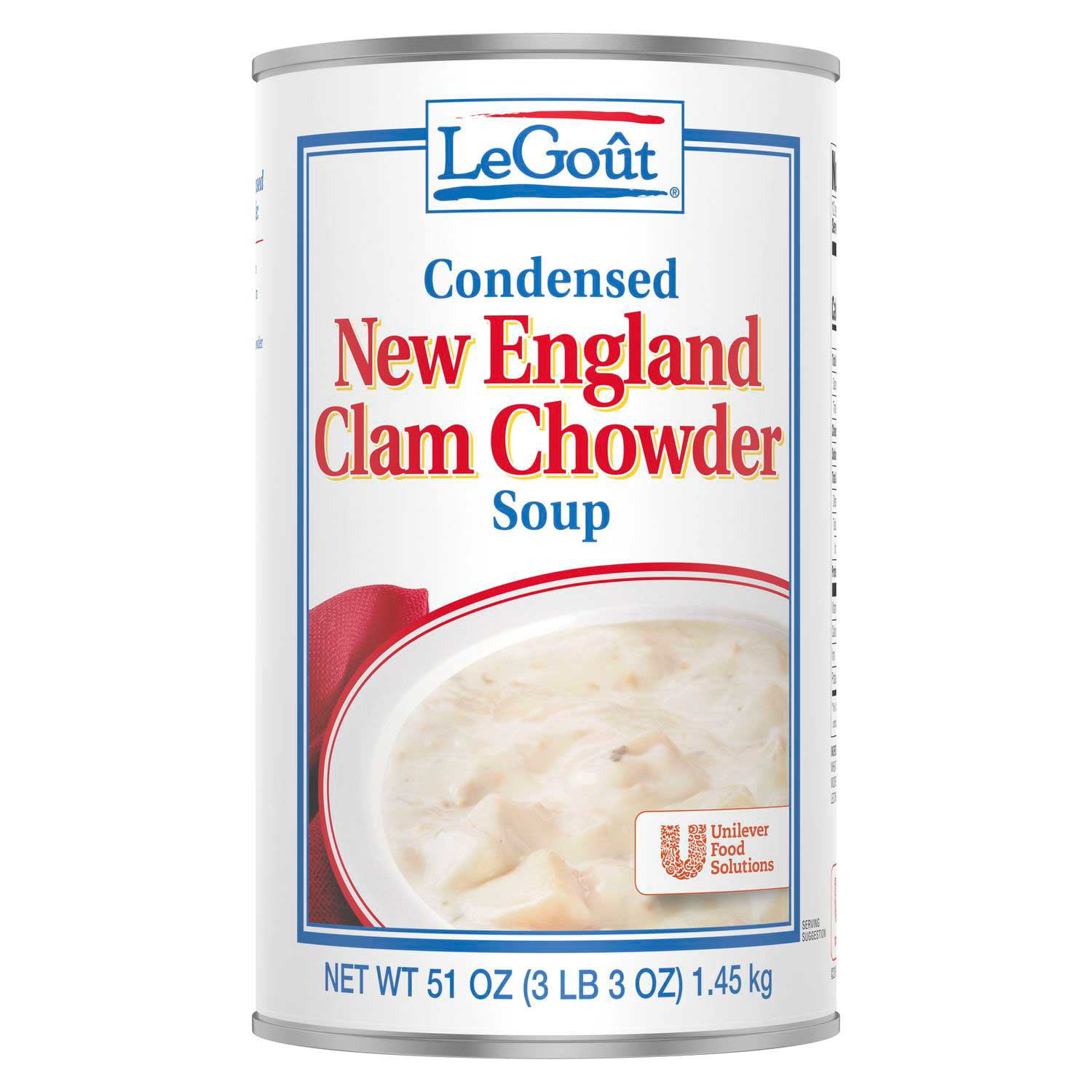 新品 英国製 【California 】Soup Dish 4枚 LeGout New England Clam Chowder Condensed Canned Soup, 0g Trans